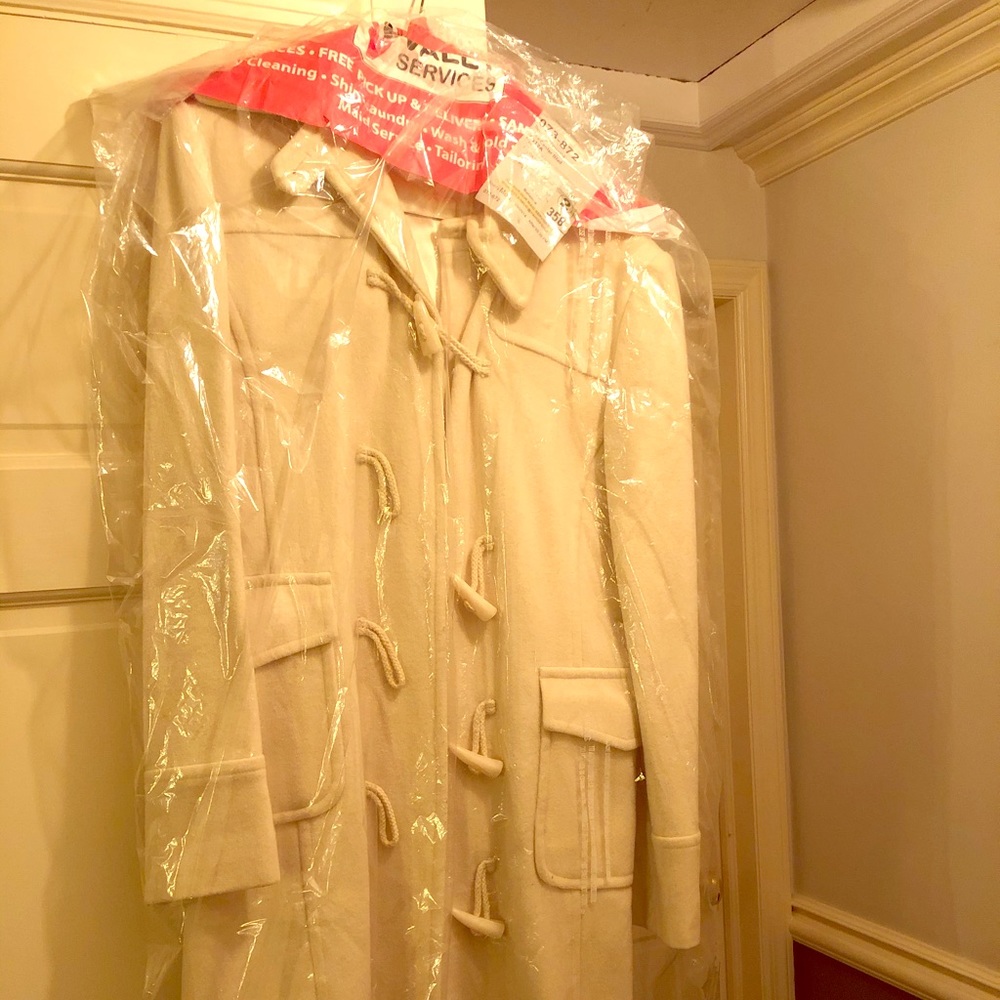 Cream Miss Selfridge Toggle Coat